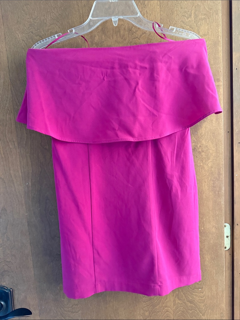 Fuchsia strapless fuchsia Cocktail Dress